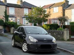 **(ONLY 125K MILEAGE)** 2014 KIA RIO 1 AIR ECODYNAMICS DIESEL BLACK >>--NO VAT ON HAMMER--<<