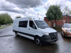 **(ONLY 82K MILEAGE)** 2019 MERCEDES-BENZ SPRINTER 516 CDI LWB CREW VAN >>--NO VAT ON HAMMER--<<