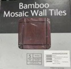 165 PACKS BAMBOO MOSAIC WALL TILES 300 X 300MM