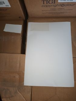 105 BOXES OF 500 X A4 LASER STICKER SHEETS (12 LABELS PER SHEET) (52500 TOTAL) RRP £2500
