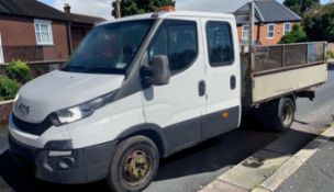 2015 IVECO DAILY 2.3 CREW CAB CHASSIS 35C13 TIPPER (L2H1)