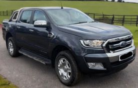 2018 FORD RANGER LIMITED 4X4 DCB TDCI 2.2 DIESEL MANUAL PICK UP, GREY