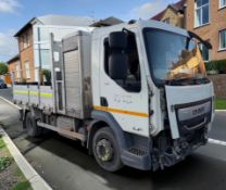 **(ONLY 94K MILEAGE)** 2018 DAF TRUCKS LF 180 FA 4500CC DIESEL AUTOMATIC WHITE