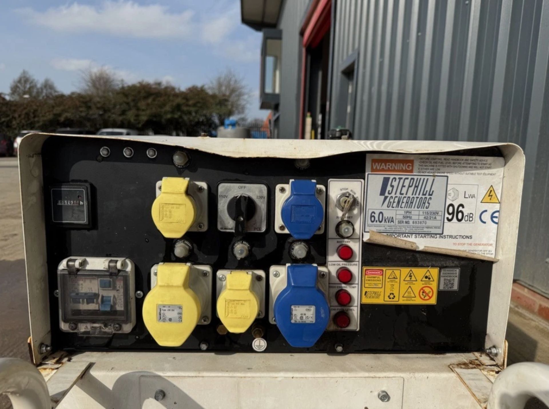 2024 STEPHILL SE6000 D4 – 6KVA SILENT DIESEL GENERATOR – 347 HOURS - Image 5 of 7