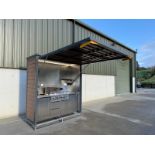 UNUSED 7FT CONTAINERISED BARBECUE HOUSE, FULLY EQUIPPED