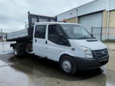 **(ONLY 118K MILEAGE)** 2012 FORD TRANSIT 115 T350L D/C RWD CHASSIS CAB DIESEL MANUAL