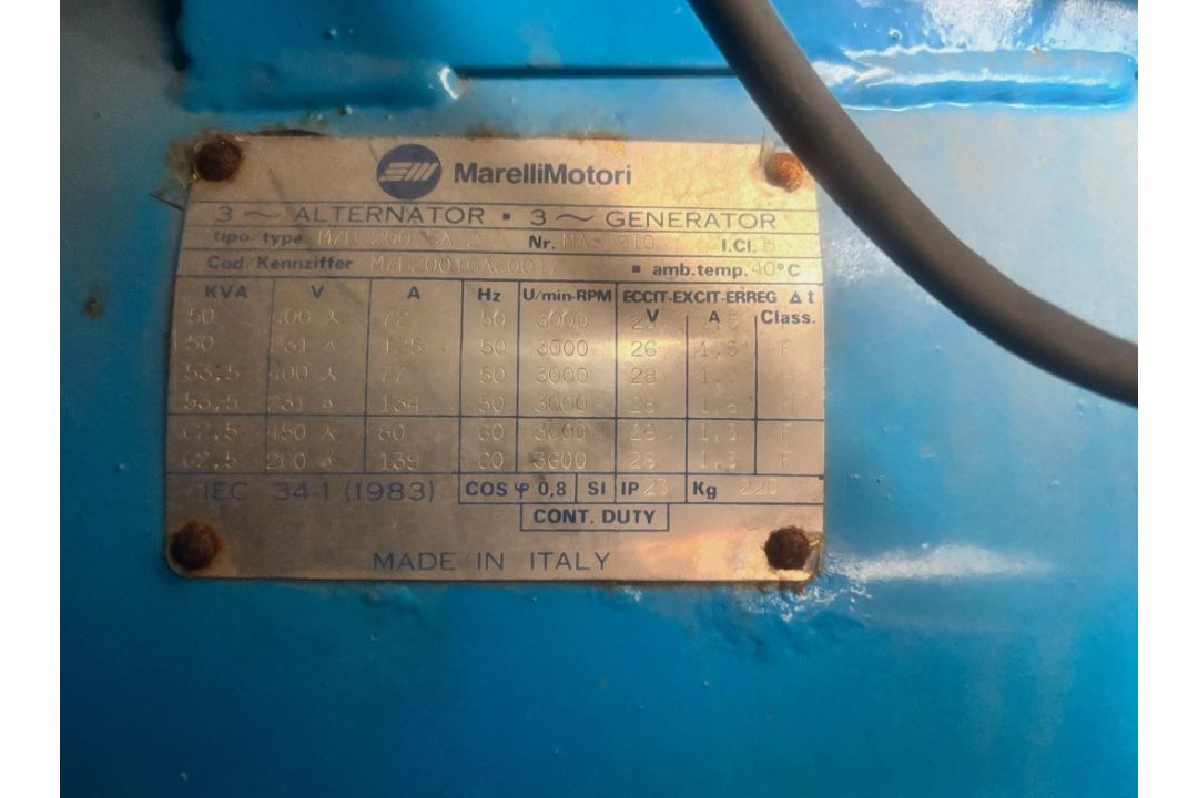 SUPER SILENT ENCLOSED 50 KVA 3 PHASE DIESEL GENERATOR – ONLY 300 HOURS FROM NEW - Image 13 of 13