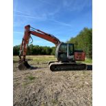 HITACHI ZX130LCN-3 EXCAVATOR – 700MM PADS – QH – PIPED – A/C – REVERSE CAMERA