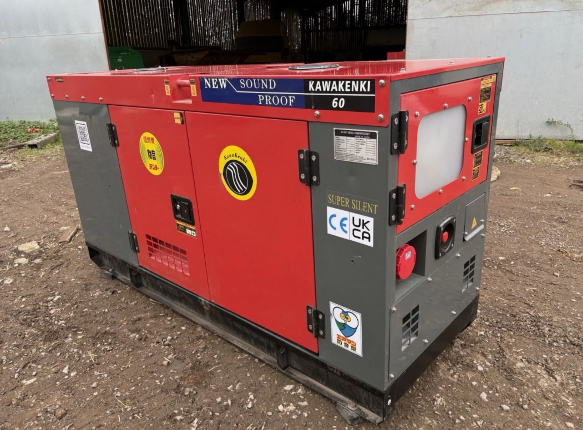 UNUSED KAWAKENKI KK60-111-SSS 2026 60 KVA GENERATOR – 3 PHASE - Image 2 of 7