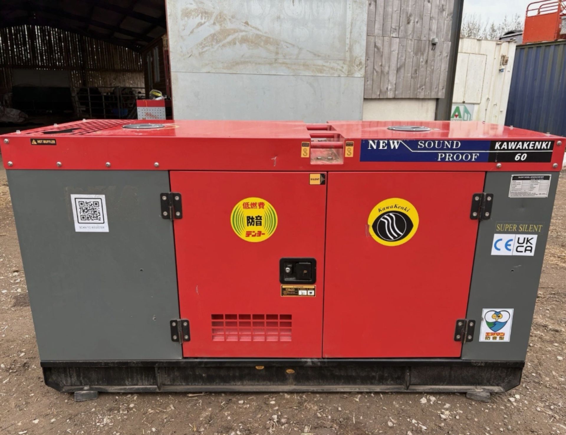 UNUSED KAWAKENKI KK60-111-SSS 2026 60 KVA GENERATOR – 3 PHASE - Image 3 of 7