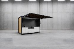 2026 NEW 3MTR PREMIUM BAR / KITCHEN UNIT WITH STAY-OPEN SOFT-CLOSE CANOPY – GRANITE WORKTOP