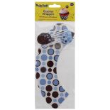 288 X PARTY CRAFT CUPCAKE WRAPPERS BLUE RETRO