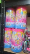 BARBIE - MYSTERY COLOUR REVEAL TUBS - BRAND NEW JOBLOT OF 28