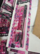 WHOLESALE LOT – 80 HELIX OXFORD CAMO PINK LIMITED EDITION STATIONERY SETS – NEW
