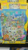 NICKELODEON SPONGEBOB SQUAREPANTS - BIKINI BOTTOM- 1000 PSC PUZZLE - NEW &SEALED - JOBLOT OF 21