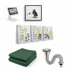 PALLET OF HOME DECOR, TECH STANDS, WINDOW FILM & GIFT WRAP SUPPLIES - RRP£2232.54