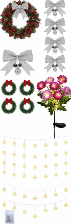 PALLET CHRISTMAS DECOR, HOME HARDWARE, APPAREL AND LIGHTING - RRP £1969.28