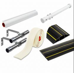 PALLET OF CURTAIN POLES, HOME DECOR, LIGHTING, AND GOOGLE PIXEL 7A - RRP £2258.17