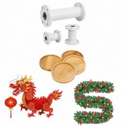 PALLET OF HOME DECOR, BARN DOOR HARDWARE, HOLIDAY DECORS & CLOTHING - RRP £2608.42