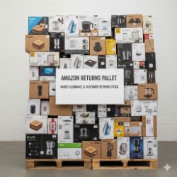 PALLET OF 45 BOXES OF AMAZON GOODS - MIXED CLEARANCE NEW AND RETURNS STOCK