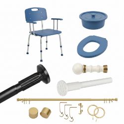 PALLET OF CURTAIN POLES, TV MOUNTS, WINDOW FILM, LED PROFILES & DECOR - RRP £3187.36