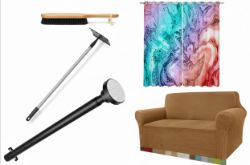 PALLET OF HOME DECOR, GARDEN TOOLS, CURTAINS AND CHRISTMAS SUPPLIES - RRP£1493.18