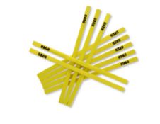 144 X TRADITIONAL OVAL 10" CARPENTER PENCIL YELLOW