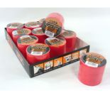 48 X WATERPROOF CLOTH TAPE 50MM/4.5M RED