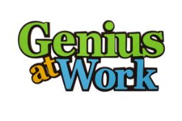 192 X 12" FOAM 3D WORD ART “GENIUS AT WORK”