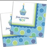 288 X FIRST BIRTHDAY BOY NAPKINS