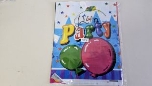 124 PACK PARTY PLASTIC BAGS ASS COLLORS