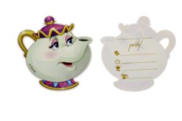 96 X 6PK DISNEY MRS POTTS INVITATIONS