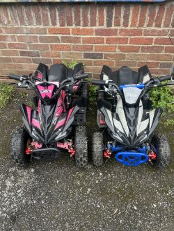 2X ZORAX MINI ELECTRIC QUADBIKES