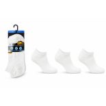 120X BRAND NEW MENS TRAINER SOCKS (3 PAIR PACK) SOLID WHITE