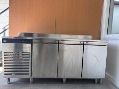 FOSTER COUNTERTOP 3 DOOR DELI DISPLAY FRIDGE COMMERCIAL USED
