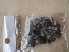 INDIAN AGATE - CROSS CHIP CRYSTAL BRACELETS - NEW IN ORIGINAL PACKAGING - JOBLOT OF 27