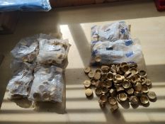 MASTERFLOW/RM - 3/4" BRASS BLANK NUT - PACKS OF 10S + 25S + BOX LOOSE - JOBLOT OF 155PSC