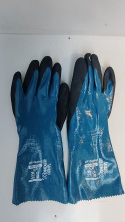 X 12 PAIRS - NEW WONDER GRIP WG-528L OIL GUARD WORK GLOVES SIZE 8/M