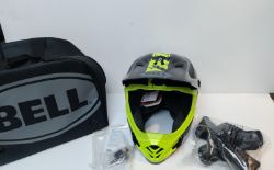 BELL MOTOCROSS HELMET BLACK/HI-VIS YELLOW – SIZE XS/S WITH CARRY BAG RRP: £150