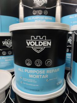 PALLET OF 37 BUCKETS OF VOLDEN ALL PURPOSE REPAIR MORTAR 10KG