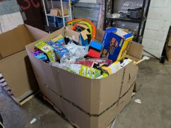 PALLET JOB LOT OF 100+ TOYS – HOT WHEELS TRACK, CRAYOLA, FISHER-PRICE, BARBIE & MORE