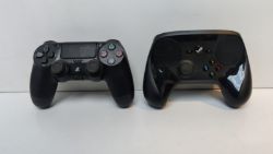 SONY PS4 DUALSHOCK 4 CONTROLLER + VALVE STEAM CONTROLLER WIRELESS GAMEPAD BUNDLE