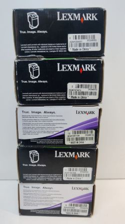 NEW LEXMARK C544/X544 TONER CARTRIDGE BUNDLE CYAN & YELLOW (5 PACK)