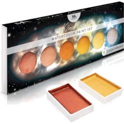 BULK JOB LOT MOZART KOMOREBI WATERCOLOR PAINT SETS – 6 METALLIC COLOURS - APPROX 40 SETS