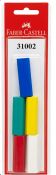 240 X NEW FABER CASTELL PVC FREE ERASER CAP ASSTD COL