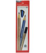 240X NEW FABER CASTELL GP TRI ELEGANZ 2B WITH ERASER 12PK