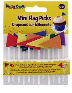 240 X PARTY CRAFT MINI FLAG PICKS (240)