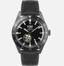 BRAND NEW HENRY LONDON MENS SKELETON AUTOMATIC WATCH HL42-AS-0332