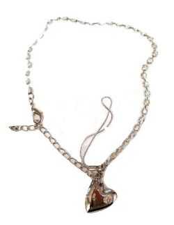 48 X SILVER CHAIN HEART (529)