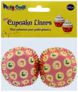 240 X PARTY CRAFT MINI CUPCAKE LINERS SINGING BIRDS (12/240)